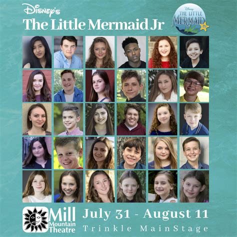 Cast Announced for Mill Mountain Theatre’s The Little Mermaid Jr ...