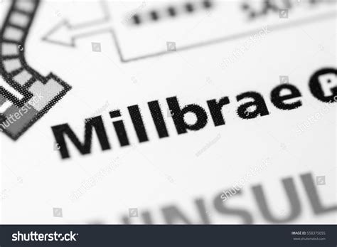 Millbrae Station San Francisco Metro Map Stock Photo 558375055 ...