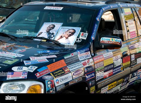 Car political bumpers stickers on hi-res stock photography and images ...