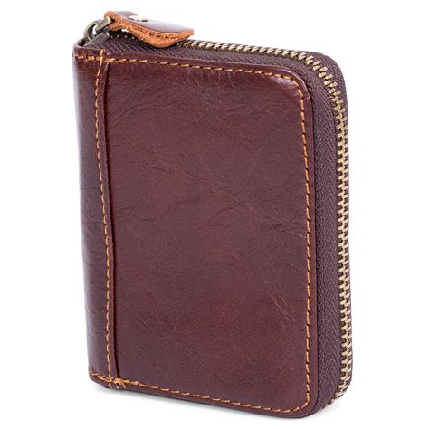 Brown Zippered RFID Card Holder | In stock! | Collin Rowe