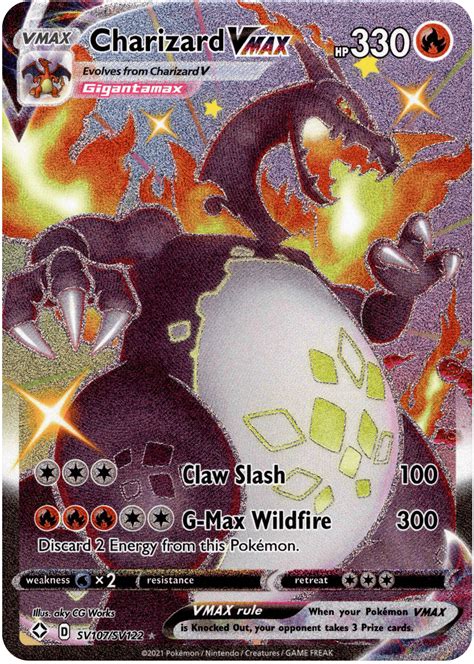 Charizard VMAX - SV107/SV122 - Shining Fates – Card Cavern Trading Cards, LLC