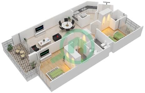 Marina Residence Floor plans - Dubai Marina | Bayut Dubai