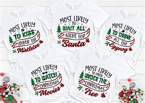 Most Likely to Christmas Shirt Family Christmas Shirt | Etsy