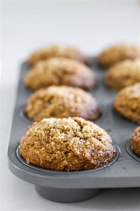 Healthy Gingerbread Muffins Recipe - Pinch of Yum