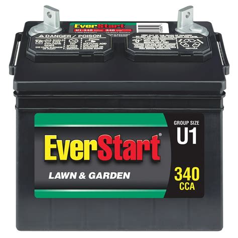 EverStart Lawn and Garden Lead Acid Battery, Group Size U1 (12 Volt/340 ...