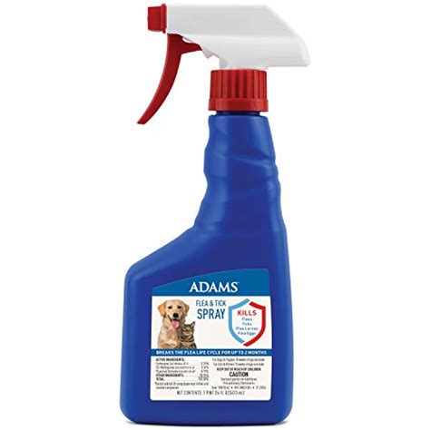 Adams Flea & Tick Spray For Dogs and Cats | Kills Fleas and Ticks ...