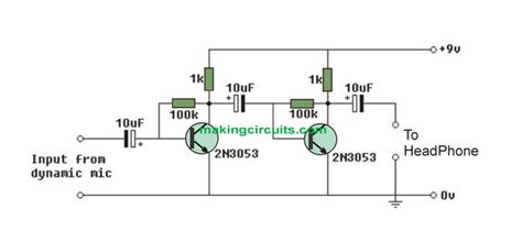 Simple Microphone (MIC) Amplifier Circuits