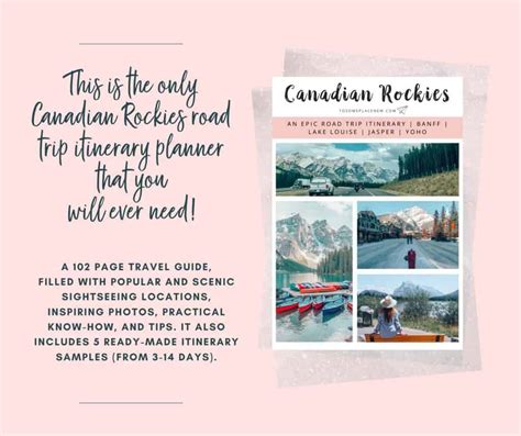 Canadian Rockies Road Trip Itinerary eBook - tosomeplacenew