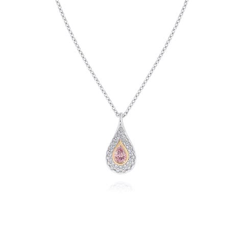 White and Australian Argyle Pink Diamond Pendant - Fine Jewellery and ...