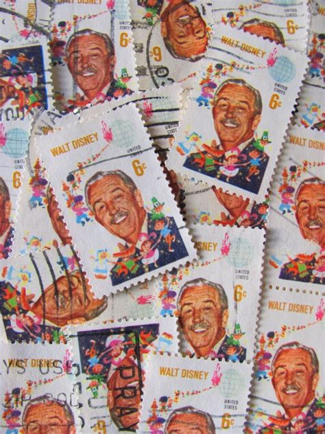 Walt Disney 50 Vintage Disney US Postage Stamps 6c Anaheim