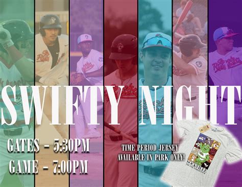 Burlington Sock Puppets on Twitter: "It's SWIFTY night at Burlington Athletic Stadium! We ...