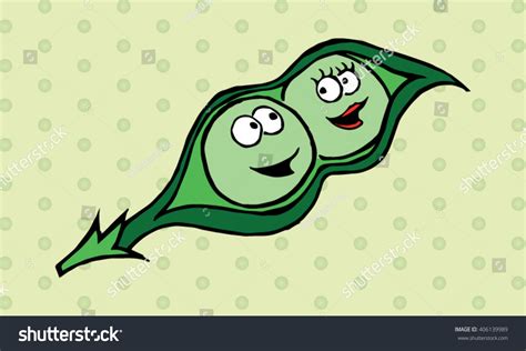 Two Peas Pod Stock Vector (Royalty Free) 406139989 | Shutterstock