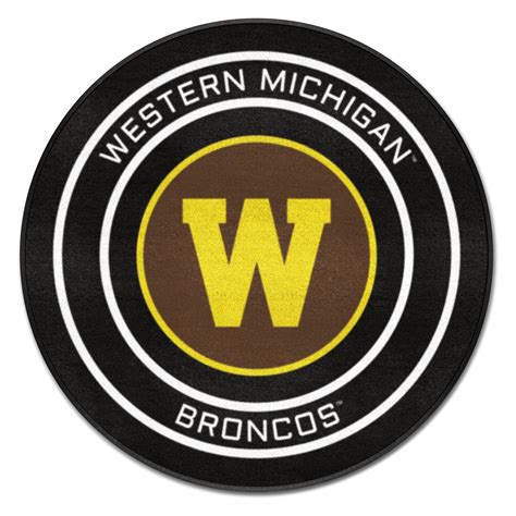 FanMats® 19559 - Western Michigan University Logo on Hockey Puck Mat ...