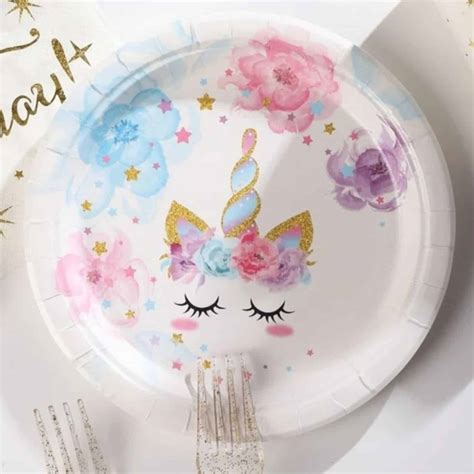 Unicorn Paper Plates - Pretty Party Shop