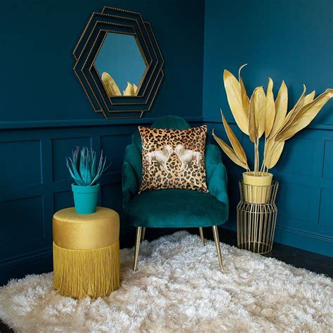 Soleil Gold Plant Stand | Teal living room decor, Teal living rooms, Living room designs