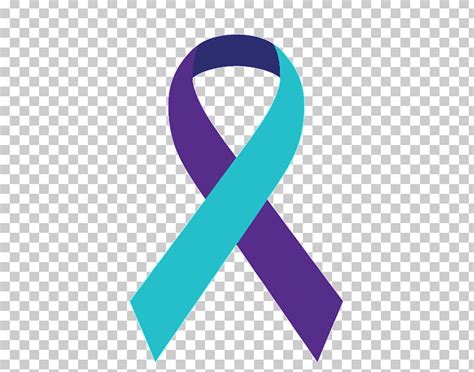 Awareness Ribbon Suicide Prevention Turquoise Purple Ribbon PNG, Clipart, Awareness, Awareness ...