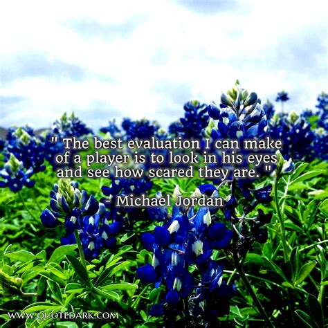 Blue Flowers with Michael Jordan Quote