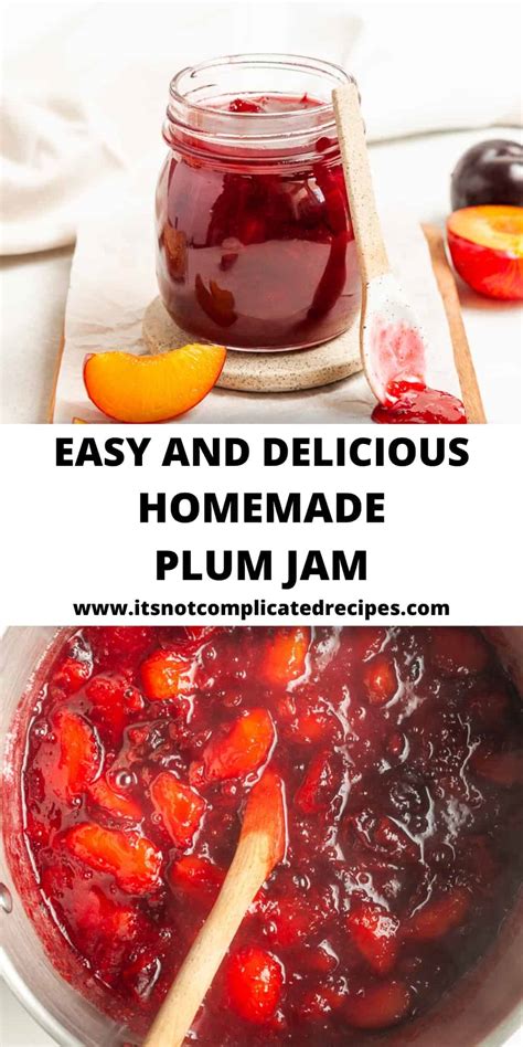 Easy Plum Jam - It's Not Complicated Recipes