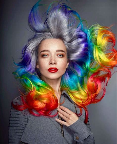 Rainbow hair