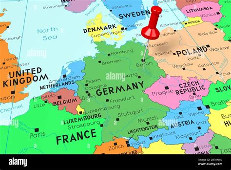 Political Map Of Berlin Germany