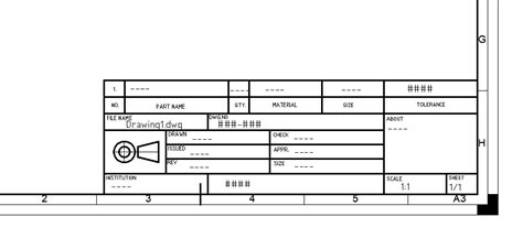 TITLE BLOCK MECHANICAL (A3) - CAD Files, DWG files, Plans and Details