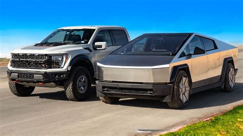 Tesla Cybertruck vs. Ford F-150 Raptor R – Drag Race | DragTimes.com Drag Racing, Fast Cars ...