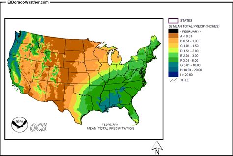 United States Yearly [Annual] and Monthly Mean Total Precipitation