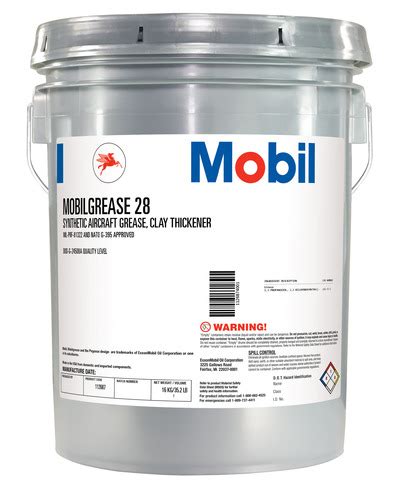 MOBIL GREASE 28, 5 Gallon Pail