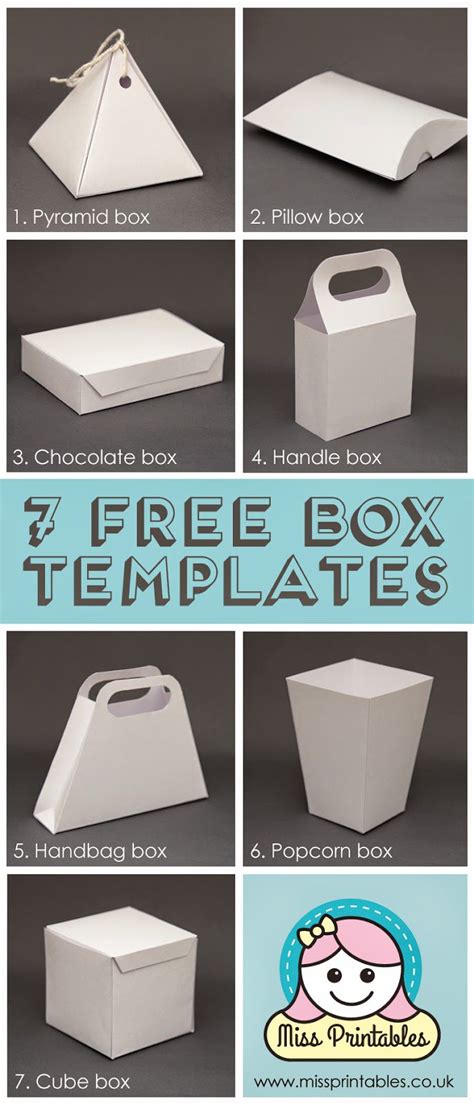 25 Plus Awesome Free Paper Box and Bag Templates — EPC Crafts