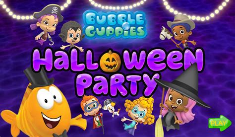 🕹️ Play Nick Bubble Guppies Halloween Party Game: Free Online ...