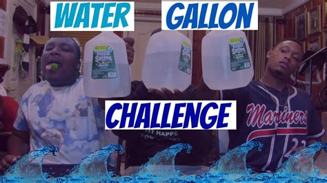 Water Gallon Challenge w/ the Bros - YouTube