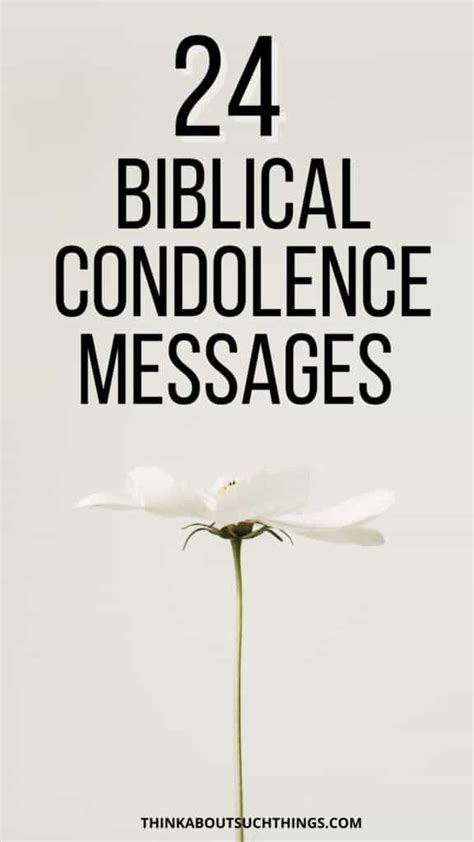 24 Comforting Biblical Condolence Messages To Share | Think About Such Things