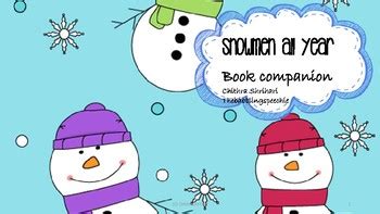 Snowmen all year - book companion by The Babbling SLP | TpT