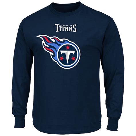 Men's Tennessee Titans Majestic Navy Critical Victory Long Sleeve T-Shirt