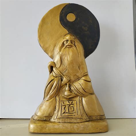 Laotz Daoism Taoism Yin Yang Statue by Artist Ting Hua Liu,13x7 ...