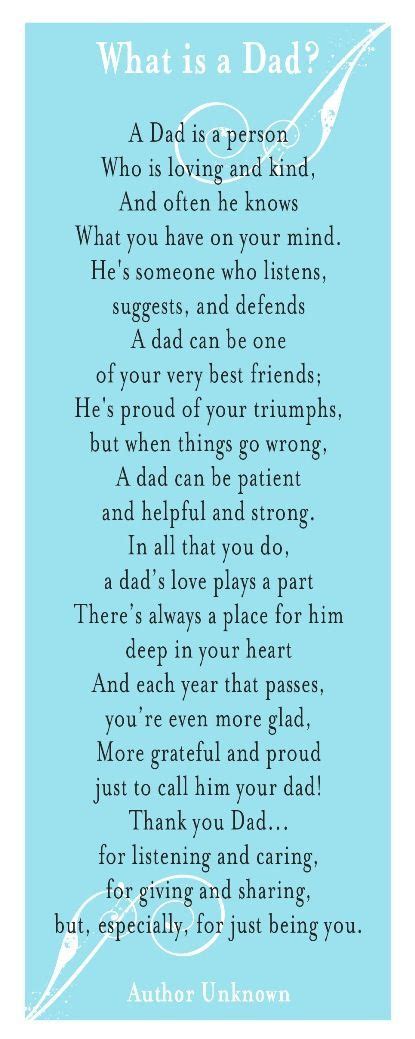 3 Poems about Father's Day - Faithful Provisions | Fathers day quotes ...