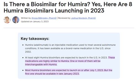 Adalimumab Biosimilars on the Horizon (Finally) Plus Two Studies ...