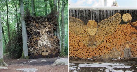 Creatively stacked firewood is a strangely soothing sight (29 Photos)