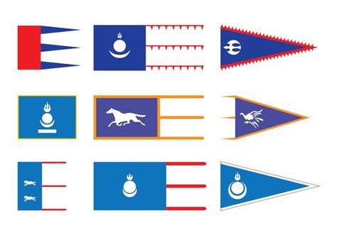 Mongol Flag Vectors 162166 Vector Art at Vecteezy