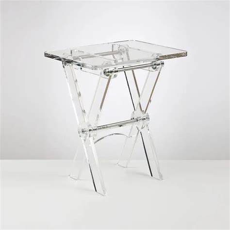 Clear Acrylic Tv Tray Or Folding Coffee Table - Buy Acrylic Folding ...