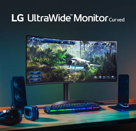 LG 34'' Curved UltraWide QHD HDR FreeSync™ Premium Monitor with 160Hz ...