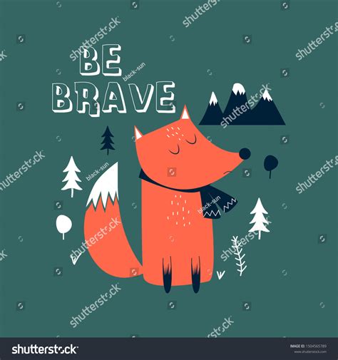 Hand Drawing Fox Forest Vector Illustration Stock Vector (Royalty Free) 1504565789 | Shutterstock