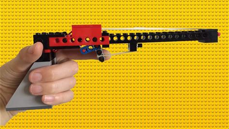 Simple working semi automatic lego gun - YouTube