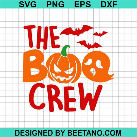 The Boo Crew SVG, Halloween Boo SVG, Pumpkin Boo SVG