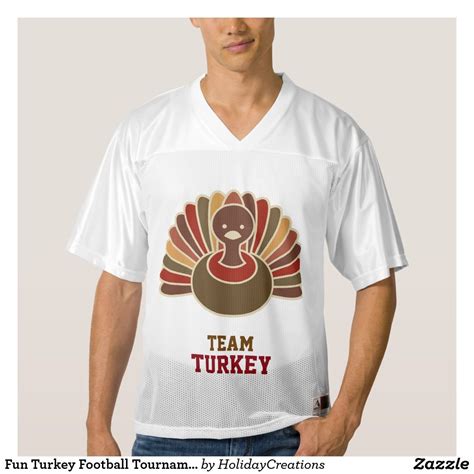 Fun Turkey Football Tournament Jersey | Zazzle.com | Turkey football ...