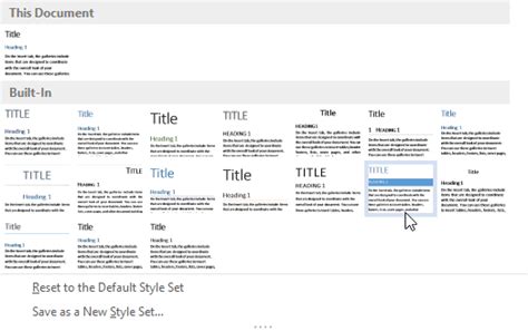 Copy Styles Between Microsoft Word Documents using Style Sets