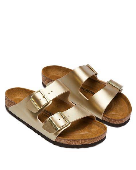 Birkenstock Womens Regular Arizona Sandal - Gold | SurfStitch