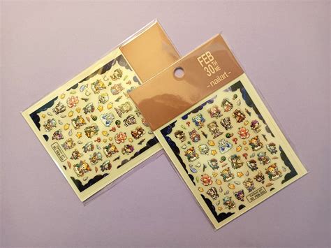 Anime Nail Stickers, NO.1, Cartoon Girl, Japanese, Kimono Sticker ...