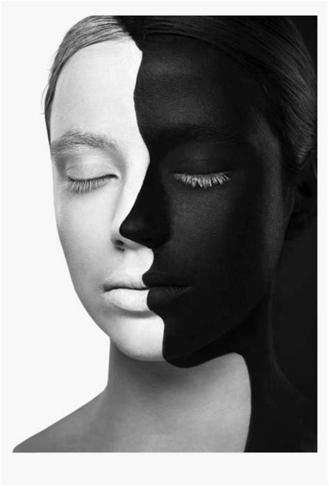 #woman #face #paint #optical #illusion - Photography Two Faces, HD Png Download - kindpng