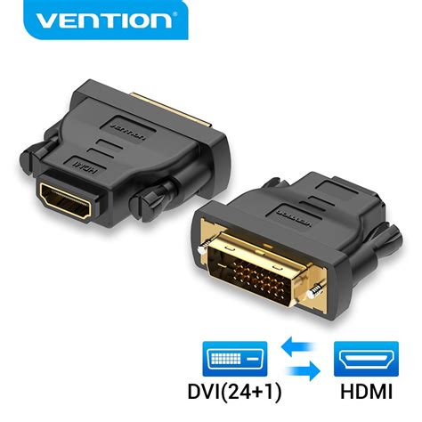 Vention DVI to HDMI Adapter Bi-directional DVI-D(24+1) Male to HDMI ...